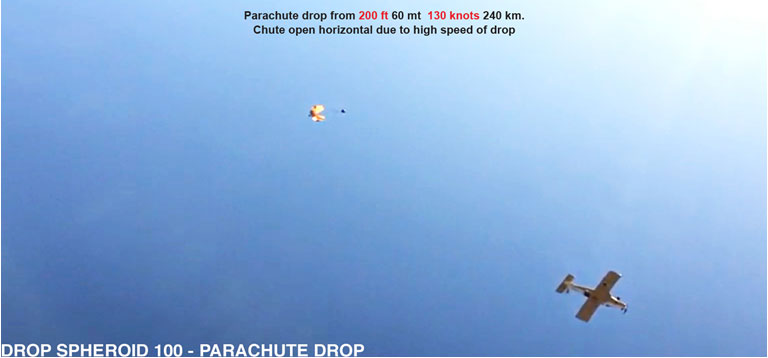 Drop Spheroid – Open chute horizontal