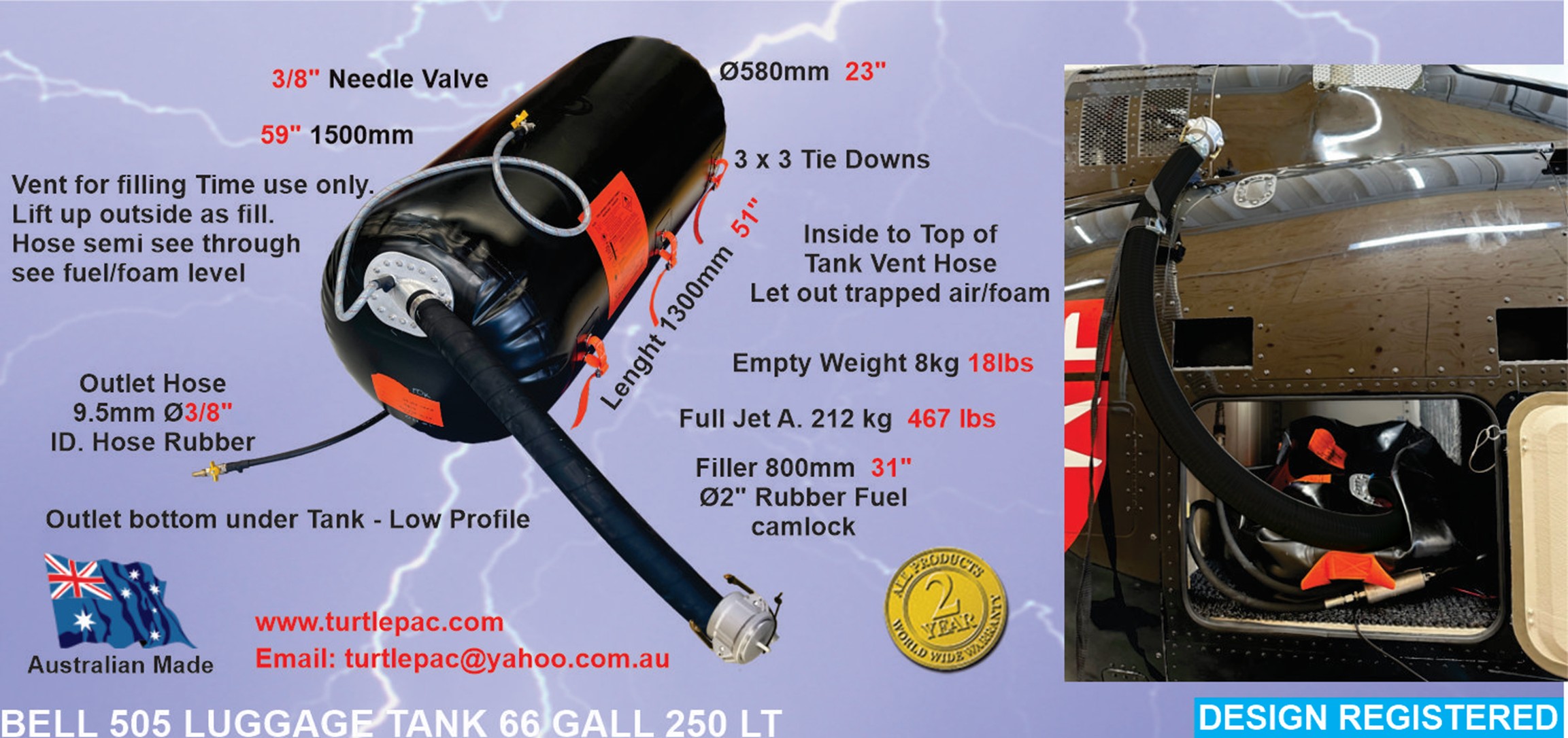 Luggage Cushion 35 - 35 GALL 132 LT